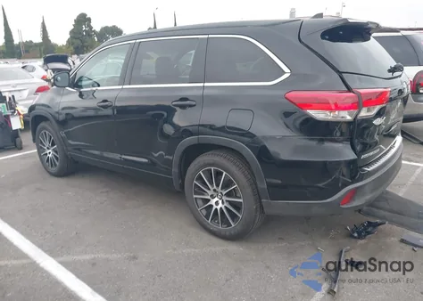 2018 Toyota Highlander Se from USA, damaged, VIN 5TDKZRFHXJS543631